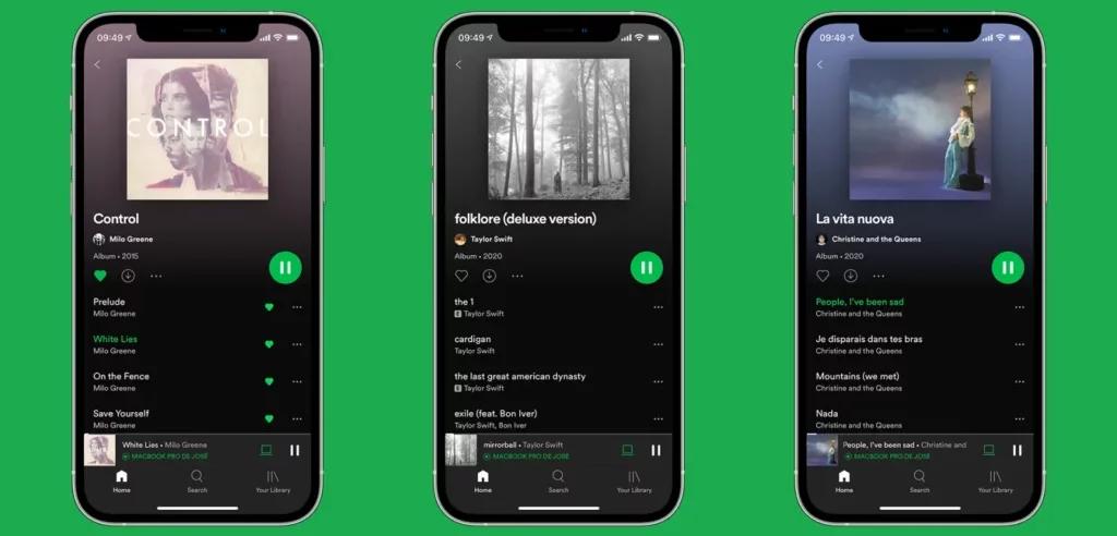 Spotify music streaming service