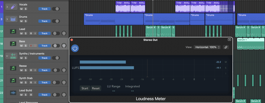 Logic Lufs metering plugin