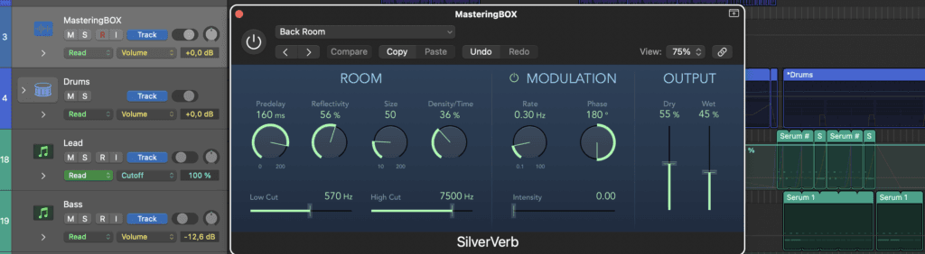 SilverVerb Reverb Logic Plugin