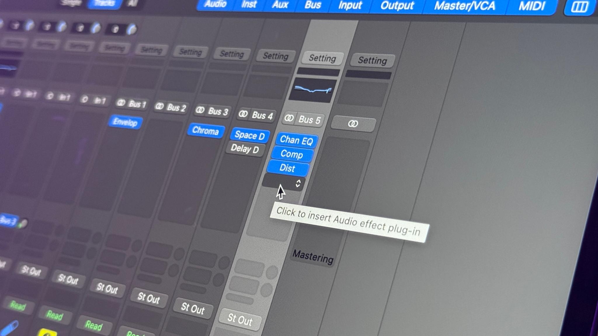 General Steps to Create a Mix Bus