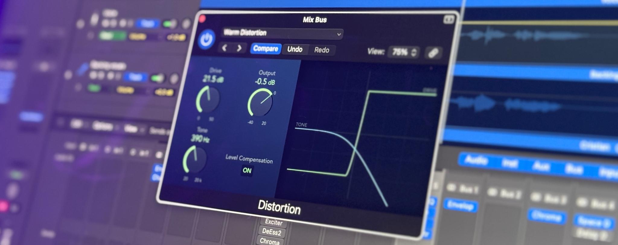 Distortion Plugin in Logic Pro