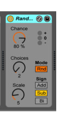 Sound design using randomisation