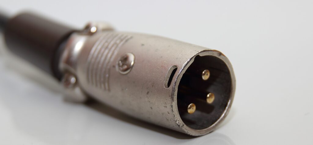 A Male XLR connector