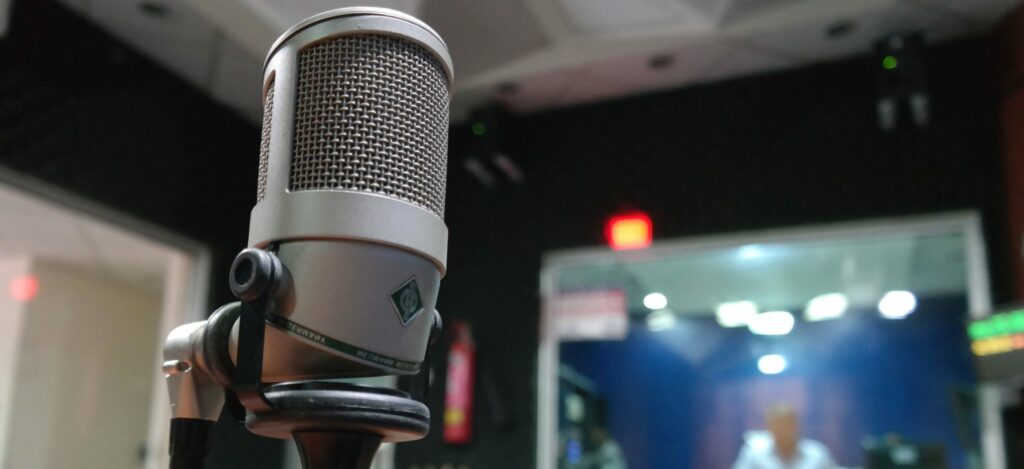 microphone at recording <span class="ch-old-highlight">studio 