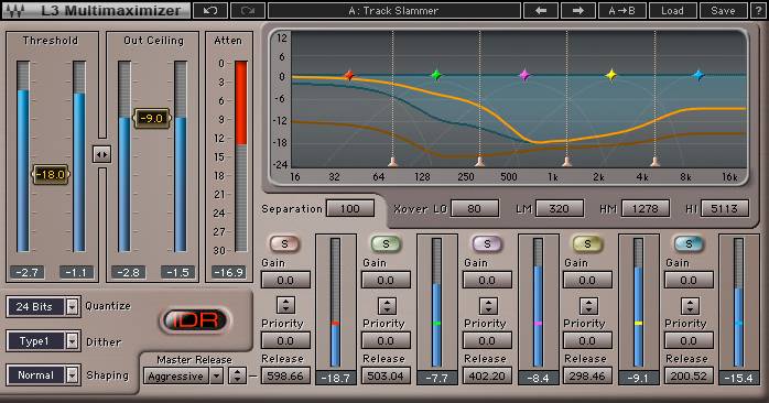 waves multi-band audio limiter