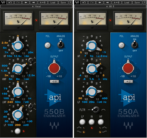 eq plugins waves api 550