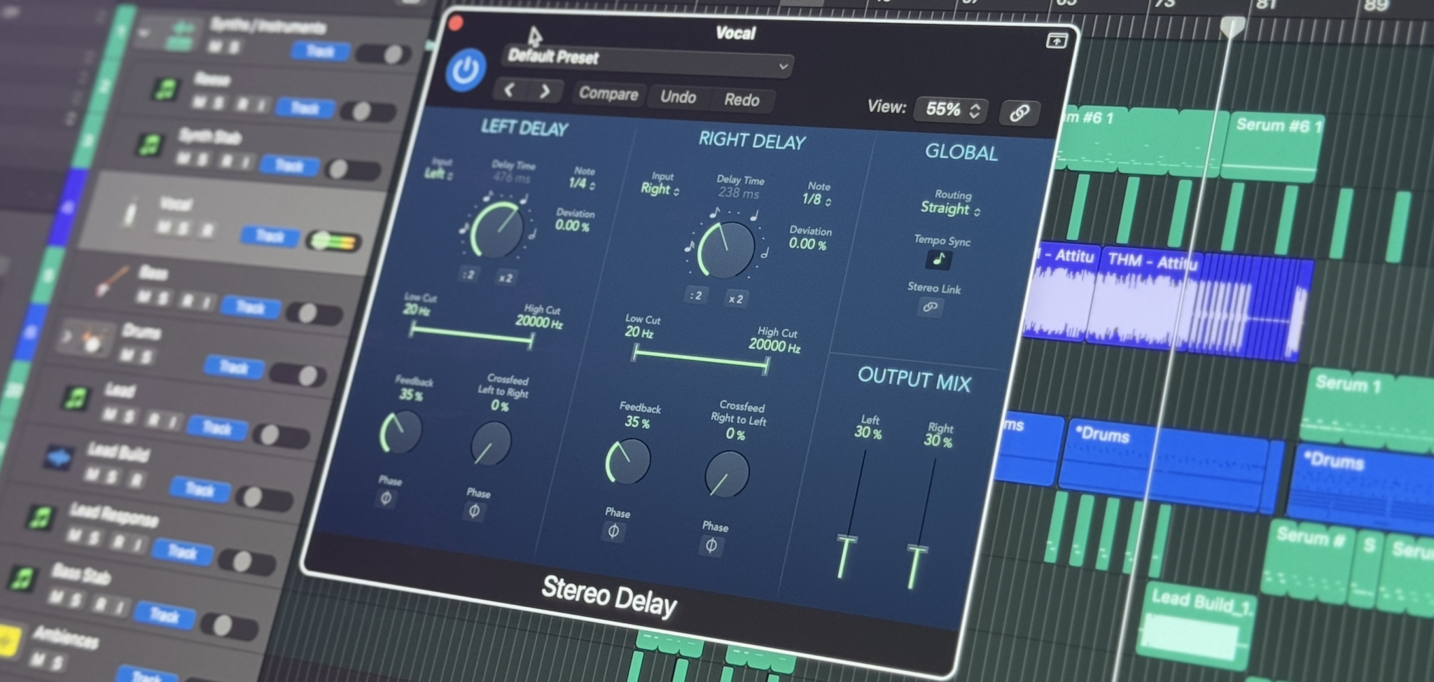 stereo delay plugin